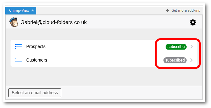 Clicked Email View